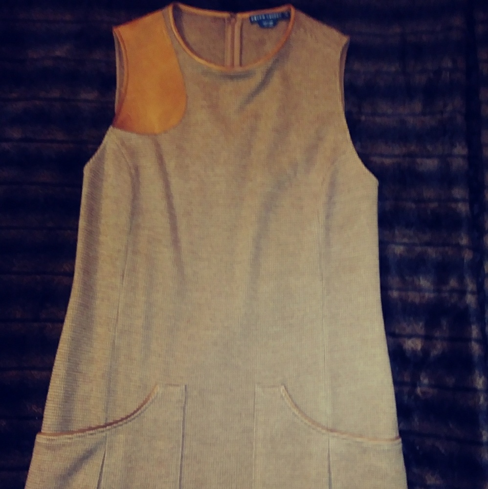 Ralph Lauren Wool with Leather Dress